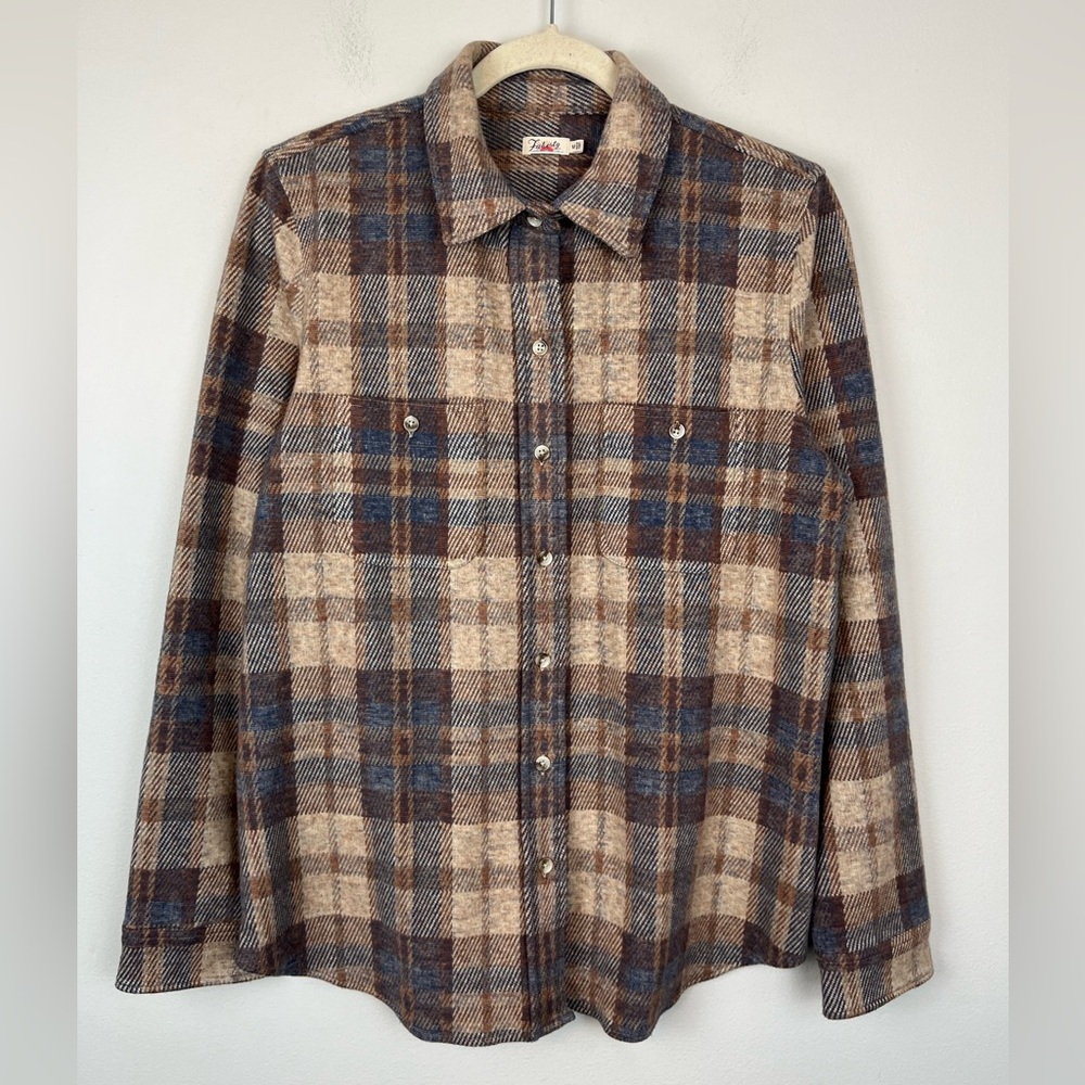 Faherty Bozeman Plaid Legend Women’s Sweater Shirt Medium